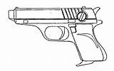 Drawing Pistol M1911 Getdrawings Sauer Sig Handgun Mecha Journal sketch template