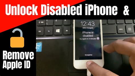 unlock disabled iphone  passcode remove apple id youtube