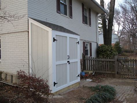 outdoor shed attached  home lean  shed  kevinr