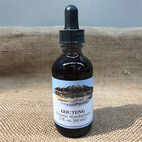 chinese cats claw gou teng tincture elk mountain herbs