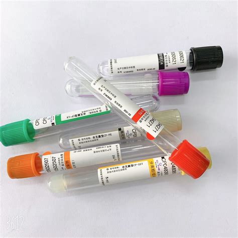 toxic blood sample bottles single  universal color coded