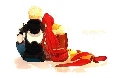 rwby jaune x pyrrha hot girl hd wallpaper