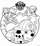 Paw Coloring Patrol Marshall Pages Skye Rocky Printable Print sketch template