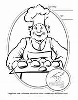 Baker Coloring Pages Printable Jobs Getcolorings Color Print Drawing sketch template