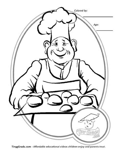 baker  jobs  printable coloring pages