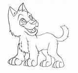 Wolf Coloring Pages Baby Pup Drawing Cute Wolves Cub Lineart Deviantart Color Getcolorings Getdrawings Printable Print sketch template