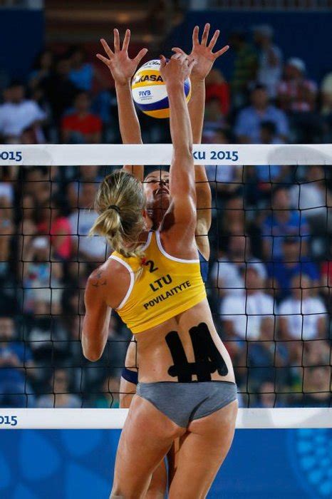 lithuania s monika povilaityte is beach volleyball s