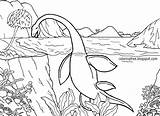 Coloring Pages Jurassic Sea Park Mosasaurus Printable Dinosaur Water Drawing Kids Lochness Deep Color Creatures Indominus Rex Print Colouring Realistic sketch template