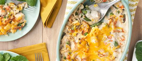 Hearty Chicken And Noodle Casserole Recipe Campbell S Kitchen