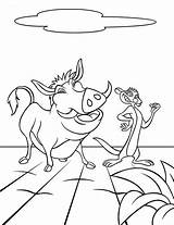 Timon Pumbaa sketch template