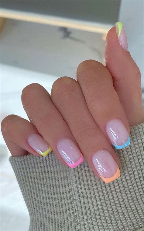 french tip gel nails simple gel nails french tip nail designs square