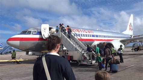 boarding american airlines at grantley adams international airport in barbados bgi youtube