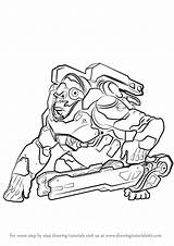 Overwatch Winston Draw Coloring Pages Drawing Step Kids Drawingtutorials101 Cool Fun Widowmaker sketch template