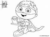 Coloring Pages Why Super William Line Printable Kids sketch template