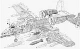 Fighter Thunderbolt Cutaway Fairchild Ii Republic Jets A10 Aircraft Blueprints Military Weapons Planes Warthog Blueprint Jet 3d Airplane Dida Fauser sketch template