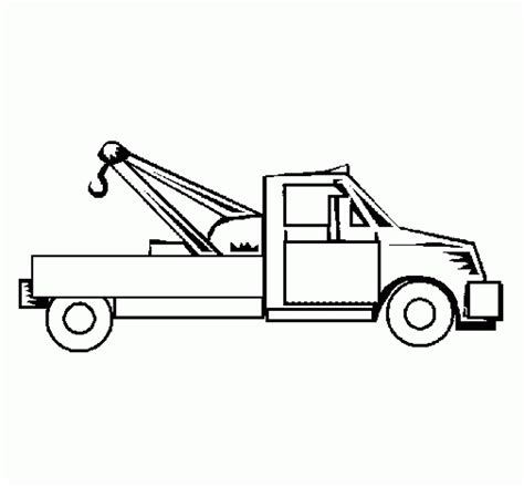 coloring page tow truck  printable truck coloring pages  kids