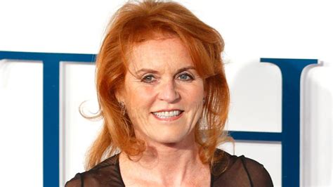 sarah ferguson wows in sheer black dress with stunning fitted bodice