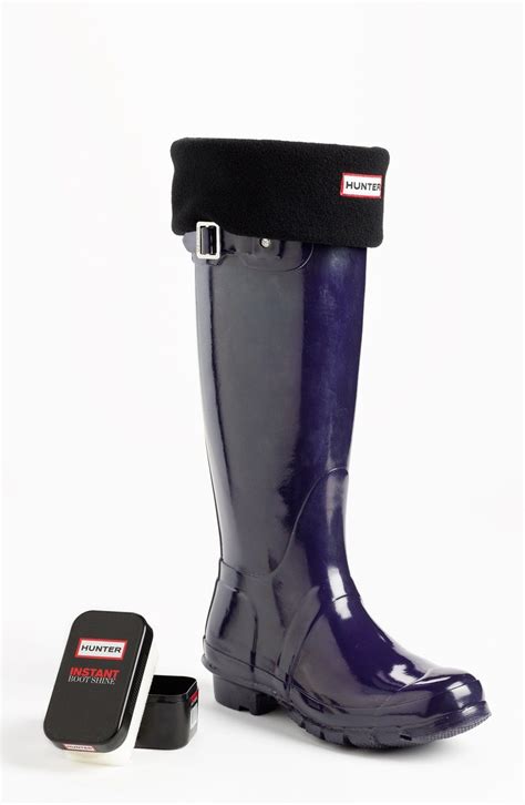 hunter original high gloss boot   nordstrom boots welly socks rain boots