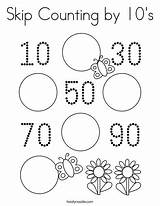 Counting Coloring 10s Games sketch template