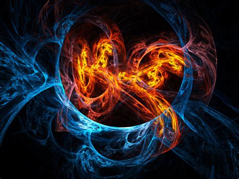fire  ice wallpapers abstract hq fire  ice pictures
