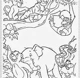 Jungle Coloring Pages Gym Getcolorings Book sketch template