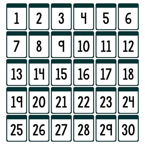 vibrant printable numbers   tara blog printable number chart