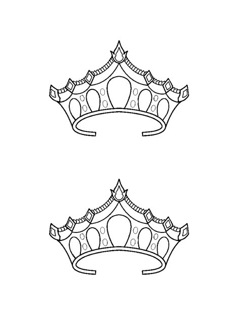 paper crown templates templatelab