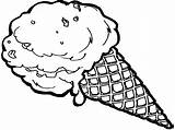 Ice Cream Coloring Scoop Pages Scoops Pop Getcolorings Popular Getdrawings sketch template