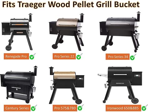 pack grease bucket liners replacement  traeger wood pellet bbq grill gmg davy crockett