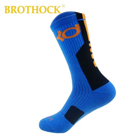 brothock long kd elite professional basketball socks wrinkle towel socks outdoor sports socks