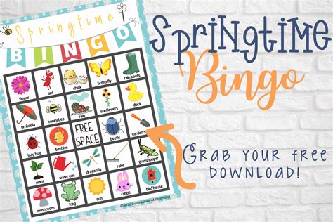 springtime bingo  printable confessions  parenting
