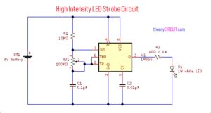 high intensity led strobe circuit