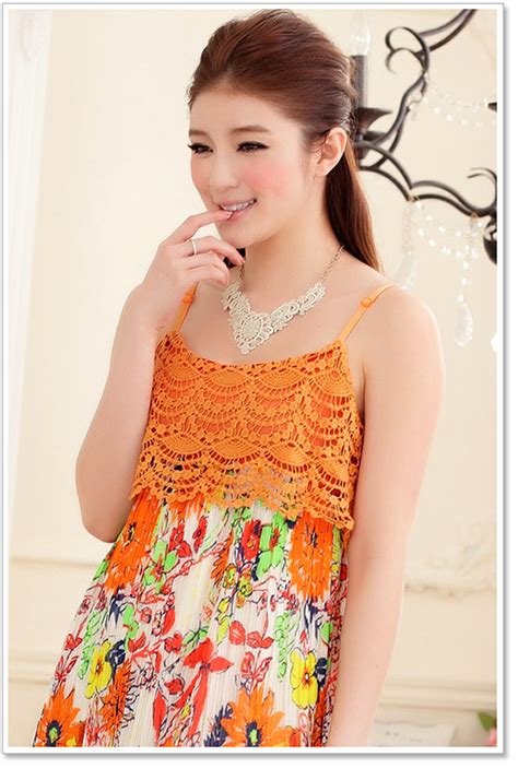asain fashion harness dress wholesale k9110 orange [k9110] 14 67