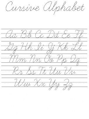 cursive alphabet practice sheet teaching cursive cursive alphabet