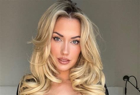 masters paige spiranac shows off boobs in green jacket daily star my