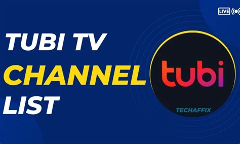 tubi tv channel lineup    channel