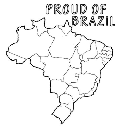 brazil flag coloring page