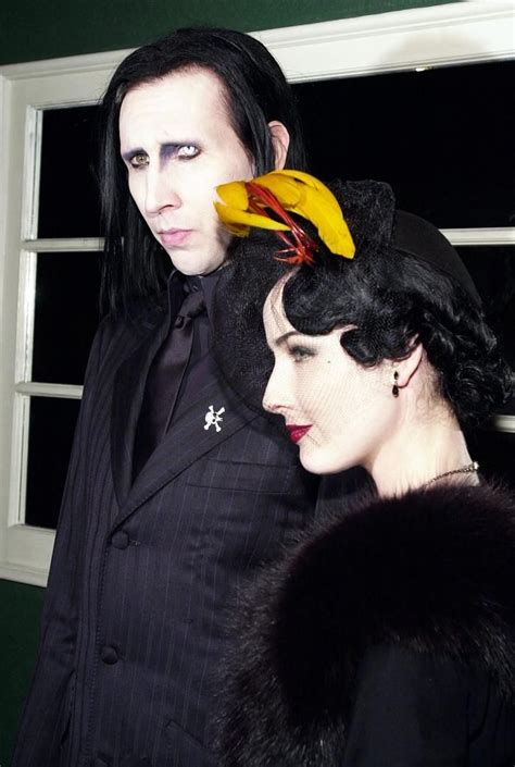 Dita Von Teese And Mm Marilyn Manson Marilyn Marylin Manson