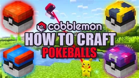 craft  pokeballs  cobblemon pokeball recipes guide youtube