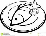 Fish Plate Clipart Fried Food Vector Cooked Clipartpanda Dreamstime Contour Grill Illustrations Vectors Fry Illustration Clipartmag sketch template