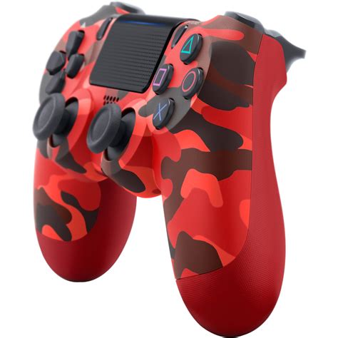 sony dualshock  wireless controller red camouflage