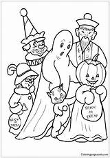 Costume Pages Halloween Coloring Fun Color Kids sketch template