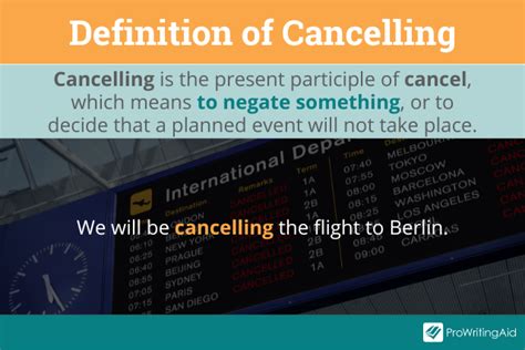 cancelling  canceling   correct