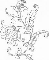 Coloring Flower Pages Patterns Printable Kids Embroidery Floral Print Pattern Flowers Designs Color Sheets Jacobean Printables Beautiful Crewel Bestcoloringpagesforkids Would sketch template