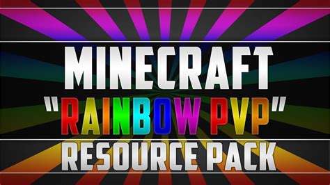 rainbow pvp resource pack release  youtube