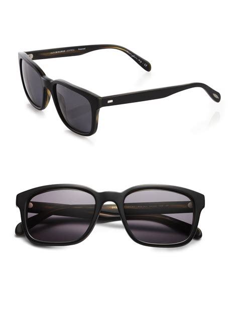 Oliver Peoples Wyler Oversized Sunglasses In Black For Men