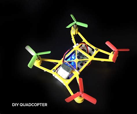 diy quadcopter  steps instructables