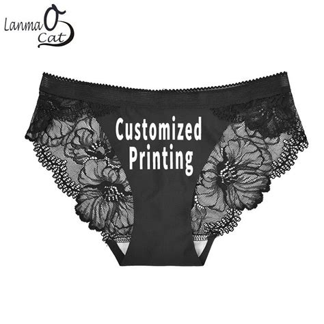 women sexy seamless panties customized printing sexy lace seamless