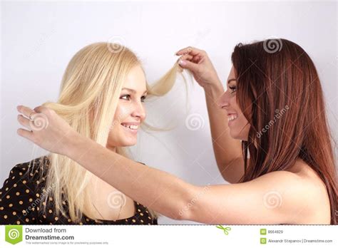 two beautiful girls close up royalty free stock images image 8664829