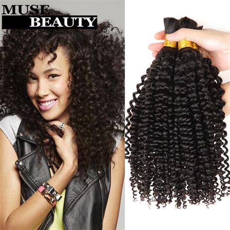 10a peruvian kinky curly human braiding hair bulk no weft 3 bundle